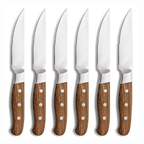 Comas - Cuchillo Chuletero Aconcagua 6 piezas Comas Madera 258 mm.