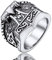 FaithHeart Edelstahl Viking Fingerring Thors Hammer Fingerring Herren Ring Jungen Ring Retro Siegelring Partnerring Freundschaftsring für Paar Pärchen