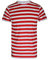 GW CLASSY OUTFIT Men Striped T-Shirt Unisex Casual Crew Neck Short Sleeve Summer Book Week Stripes T Shirt Tops (2XL, Mens Red & White Stripe)