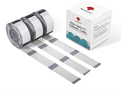 drei Rollen Phomemo Transparentes Etikett,selbstklebendes Thermoetikett, 14 mm * 40 mm,kompatibel mit dem PhomemoD30 Etikettendrucker, 160 / Rolle, drei Rollen. (Transparentes Etikett)