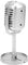Fake Microphone for Filming, Microphone Plastic Prop Microphone with 1 X Prop Microphone for Replacement for Gifts(Silver)