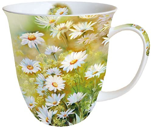 Ambiente Becher Mug Tasse Tee/Kaffee Becher ca. 0,4L Floral Daisy Facing The Sun