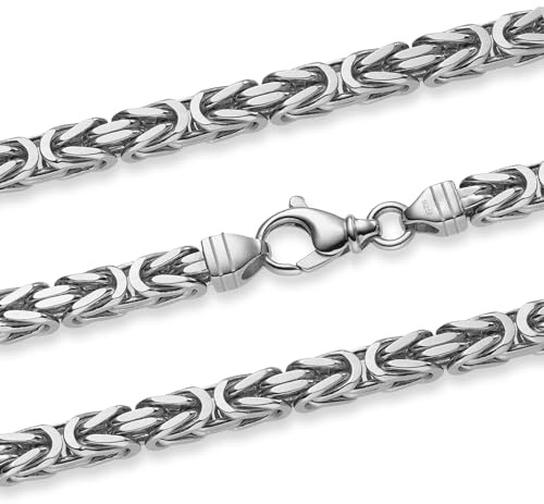 hoplo holzenplotz Königskette Halskette oder Armband Breite 6,0 mm - massiv 925 Sterlingsilber Auswahl