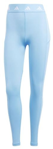 adidas Damen Techfit Stash Pocket Full-Length Leggings, semi blue burst, M