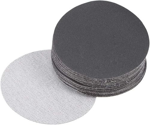 TA-VIGOR 20 discos de lijado en seco y húmedo de 75 mm, grano 400 de 3 pulgadas, papel de lija electrostático de carburo de silicio para plantar arena