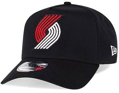 New Era Portland Trail Blazers Black 9Forty A Frame Snapback Cap