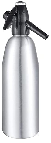 Aluminium-Siphon 1 Liter tragbar Seltzer Wasserbereiter Soda Wasser Siphon Flasche perfekt für frisches Sodawasser Cocktails