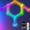 Smart LED Wall Lights for Gaming Setup, RGBIC LED Light Bars 3D Hexagon Gaming Lights Work with Alexa Google Assistant, DIY Glide TV Lights Music Sync,App & Voice Control for Bedroom Streaming, 19Pcs