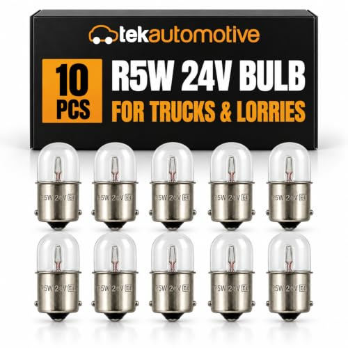 Tek Automotive 149 R5W LKW Lampe Seite Rückbremse Kennzeichen Innenbeleuchtung 24V 5W BA15S - Box mit 10 Stück