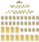 40 Stücke Dreadlocks Schmuck, AMONENZ Piraten Accessoires Damen, Gold Haarringe, Dreadlocks Ringe, für Festivals, Partys, Bälle, Hochzeiten