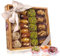 Gesunde Snacks Mix Geschenkkorb | vegane Süssigkeiten Mix | glutenfrei | getrocknete Aprikosen, Pistazien, Mandeln, Feigen mit Walnüsse, Datteln | Trockenfrüchte | Geschenkset (500g (mit Datteln))