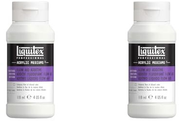 Liquitex Professional 5620 Farbflussverbesserer, erhöht die Fließfähigkeit von Acrylfarbe ohne Veränderung der Stabilität, 118 ml Flasche (Packung mit 2)