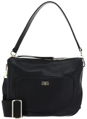 Abro Leather Dalia Hobo Bag Clara S Black/Gold