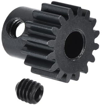 sourcing map 32P RC 32P Gehärtetes Ritzel 5mm Welle 16T Motorzahnräder | Aus Kohlenstoffstahl, Für RC Auto Boot Drohne