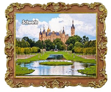 Schwerin Deutschland Kühlschrankmagnet 3D Reise Souvenir Kühlschrank Dekoration Magnetaufkleber Basteln Kollektion