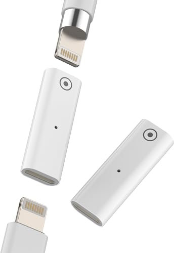Lot de 2 adaptateurs Lightning femelle vers Lightning femelle pour Apple Pencil 1ère génération, accessoires de chargeur pour stylo, adaptateur de charge Ipencil, connecteur de câble Lightning