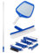 The Secret Home - Kit para Limpieza y Mantenimiento de Piscina (Pértiga Extensible de Aluminio/Recoge Hojas 54x43/Cepillo/Aspiradora Flexible)