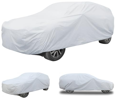 AUSYIWI Auto Abdeckplane, Hagelschutzplane Auto, 480 * 175 * 120CM, Universal Autoabdeckung Outdoor, Auto Abdeckung für Draußen, Staub, UV-Schutz, Regen und Sonnenschutz(L)