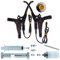 Hydraulischer Bremshebel für Elektrofahrräder, 3-poliger Anschluss, Power-Off-Bremsgriff für E-Bike-Motor, hydraulische Bremse (L+R+10 Stück)