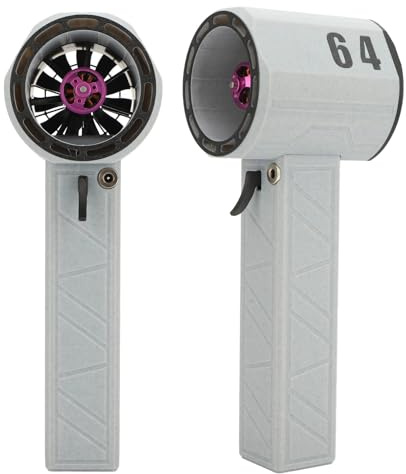 Souffleur Violent de Voiture, Dépoussiéreur à Air comprimé X64, 11 Pales Super Puissant, Souffleur d'air électrique, Moteur sans Balais de 64 Mm, Mini Ventilateur Portable Turbo