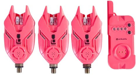 Ultimate E-Tension Pink Bite Alarm Set 3+1 | Bissanzeiger