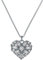 Ted Baker Cherish Crystal Cluster Heart Locket Pendant Necklace for Women (Silver/Crystal)