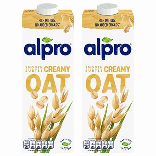 Alprodrink Original Oat Milk 1L x 2, Plant Based Vegan Drink, Long Life UHT Dairy and Gluten Free with Welari Thank You Card | (2pack)