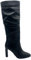 Laura Biagiotti stivale goffrato elegante tacco alto nero 8844 (Nero, Sistema Taglie Calzature EU, Adulto, Numero, Media, 37)