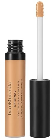 bareMinerals ORIGINAL Liquid Mineral Concealer - Aufhellendes Augen-Makeup | Hautglättende vegane Formel hellt Augenringe auf & mildert feine Linien. Aufbaubare mittlere Deckkraft, cremiges Gefühl