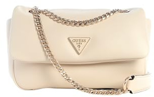 GUESS sac à épaule bandoulière Sunetra Mini Convertible Crossbody Flap Bone écru