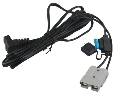 12V RV Refrigerator Power Cord 16AWG with 50A Connector and 15A Fuse for Camping Fridge Battery Box Replacement Upgrade
