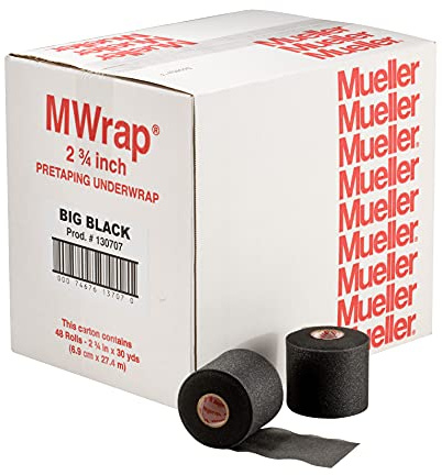MUELLER MWrap, Prewrap, Tape-Unterverband, Rollengröße 7 cm x 27.5m, 48 Rollen