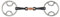 Shires Sweet Iron Loop Ring Bit with Lozenge 4 1/2