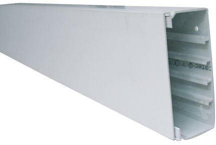 Kabelkanal 10m 18x18mm Kunststoffkanal Verdrahtungskanal Leitungskanal RAL9010 mit Deckel PVC Kanal Brüstungskanal