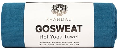 Best Hot Yoga-Handtuch, super saugfähig, 100% Mikrofaser, rutschfest, Wildleder, bestes Bikram/Hot Yoga-Handtuch, bestes Camping-/Outdoor-Handtuch, (Evening Blue, Standard – 66,5 x 183,9 cm)