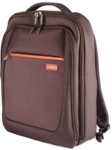 Melvin Slim Designer 15.6 Inch Laptop Backpack, Brown (111-004)