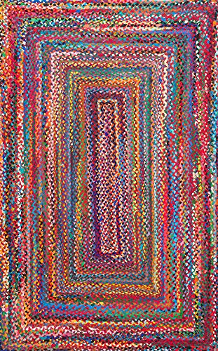 nuLOOM Tammara Handgeflochtener Teppich, 76 cm x 183 cm, mehrfarbig, Oval