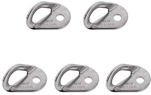 Tubayia Stainless Steel Mountaineering Rock Climbing Bolt Hanger Plates Climbing Anchor Bolt Hanger Outdoor Sports Gear