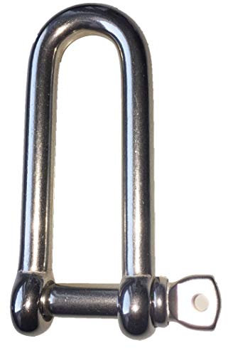Sunload Schäkel gerade Lange Form Edelstahl AISI 316 V4A 5 Stück (5 mm)
