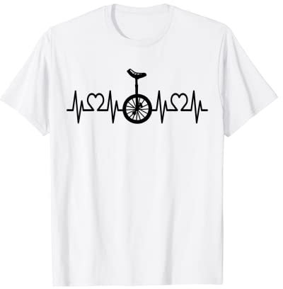 Herzschlag Puls EKG Einrad I Kids I Einrad T-Shirt