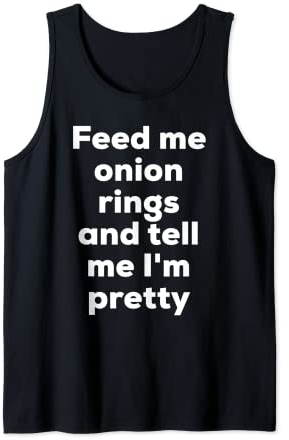 Funny Onion Rings Fried Fast Food Lover Gift Onion Ring Meme Tank Top