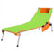 Sandy Malediven Sonnenliegetuch 77x177 cm. mit Taschen und Kissen - Verde