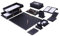 Schreibtisch-Organizer – Schreibtisch-Zubehör – Leder-Schreibtisch-Organizer – Schreibtisch-Set aus Lederfaserstoff – Heimbüro-Zubehör – Schreibtischzubehör aus Leder – 14-teiliges Set (schwarz)