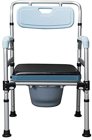 taimowei Der Ältere Menschen, Commode Stuhl, Wc-Stuhl, Faltendergerer Badehocker Amp; Duschstuhl Tragbare Toilettenhöhe Verstellbar Mit Gepolstertem