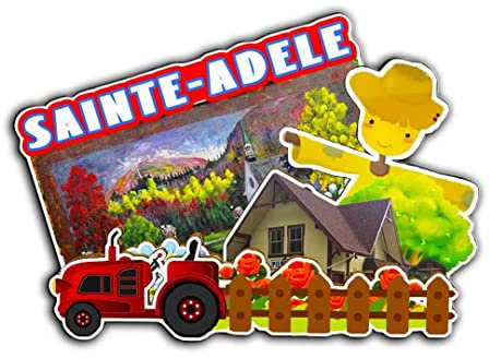 Sainte-Adele Quebec Kanada Magnet Kühlschrankmagnet Holz 3D Sehenswürdigkeiten Reise Sammlerstück Souvenirs Dekoration handgefertigt -2279