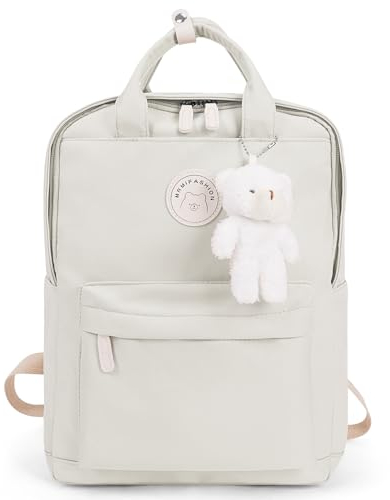 TIAASTAP Kawaii Rucksack Schule für Teenager Mädchen, Aesthetic School Bag Cute Backpack Wasserdicht Schulrucksack Mädchen Schultasche 14 Zoll Laptop Rucksack Kinderrucksack Schulranzen