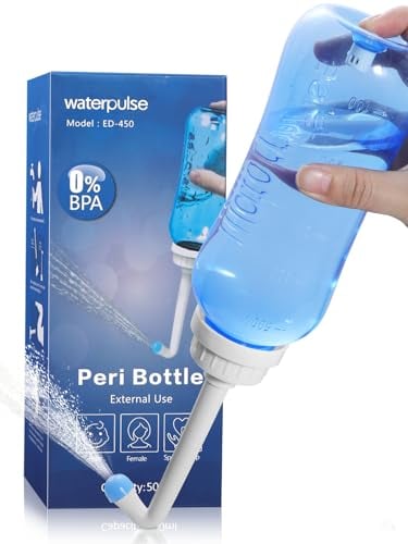 Onegreen Tragbares Bidet für die Pflege nach der Geburt, 500 ml, grünes Reise-Bidet, tragbares Bidet für Toilette, Upside Squirt, tragbares Bidet, quetschbar, Hygiene-Wäsche für Damm und