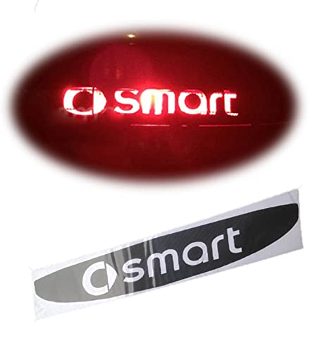 Auto Hohe Bremsleuchten Aufkleber Kohlefaser Aufkleber Aufkleber Für Smart Fortwo 451 450 Auto Styling Zubehör Zubehör (Color : A)