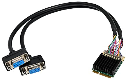 Kliplinc ST416 SM750 MiniPCIe zu Dual Port VGA 16MB+64MB DDR 1920X1440 Embedded Graphics Application Multimedia 2D Graphics Card