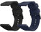 kwmobile Bracelet compatible avec Withings ScanWatch 42mm / Steel HR 40mm / ScanWatch Horizon bracelet - 2x bracelet de rechange en silicone pour fitness tracker